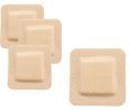 Thin Silicone Foam Dressing with Border 3 x 3. Pack of 200 Sterile Square Silicone Gel Adhesive. Hypoallrgenic