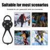 Houkea Universelle Rutschfeste Greiferspitzen, Outdoor Crampons Snowshoe Cover Mountaineering Sports Fall Easy To Wear And Take Off Shoe Cover