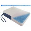 Gel Memory Foam Seat Cushion with Chair Ties - Orthopedic Seat Pad for Office;  Car;  Truck;  and Wheelchair - Cooling Comfort;  Portable;  Pressure R