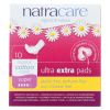 Natracare Ultra Extra Pads W/wings - Super - 10 Count